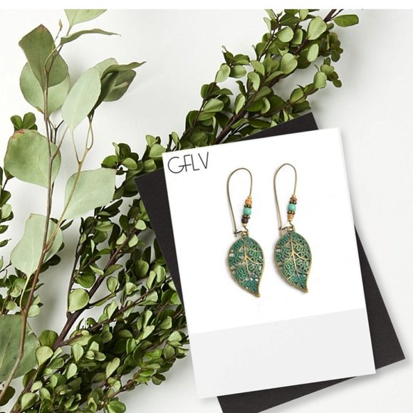 Leaf Earrings - Picture 1 of 4